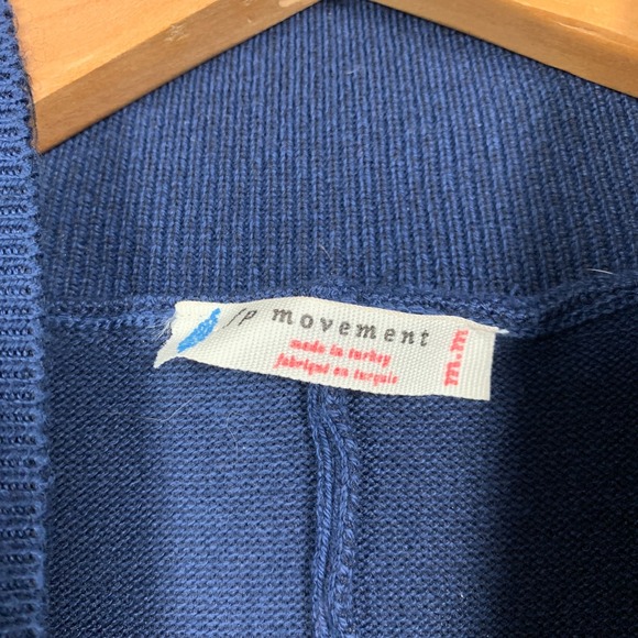 Free People Movement It's Cold Outside Playsuit Women's Medium Navy Striped Knit - Picture 4 of 9